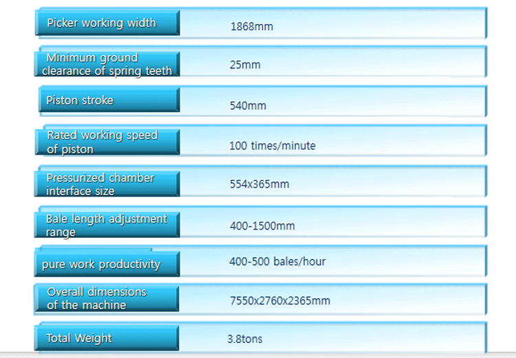 1845XD Three-Rope Square Baler Hay Baler